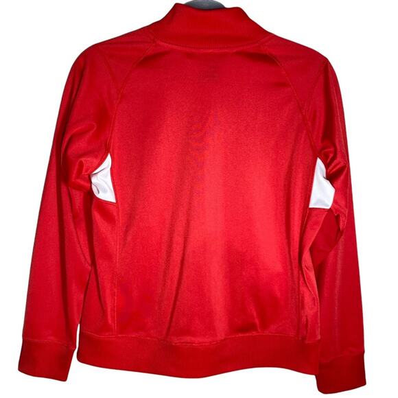 Nike Full Zip Up Track Athletic Jacket with Pockets Red White Youth Kids Medium - Picture 2 of 8